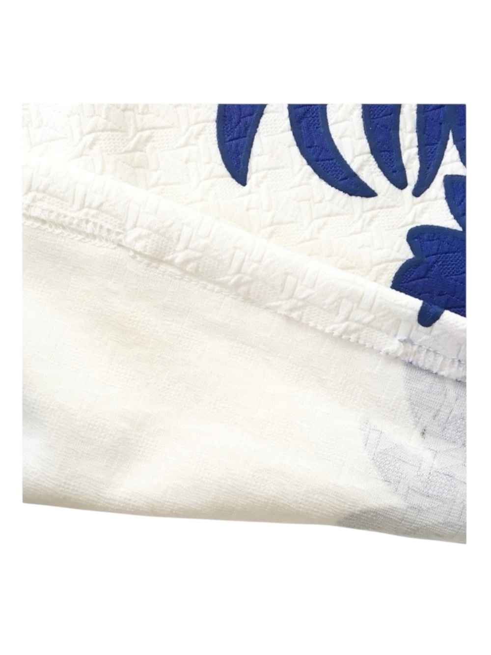 new LF Mika & Gala ༄ Textured Leaf Print Mini Skirt ༄ Jewel Tone Cobalt + White - Picture 8 of 16